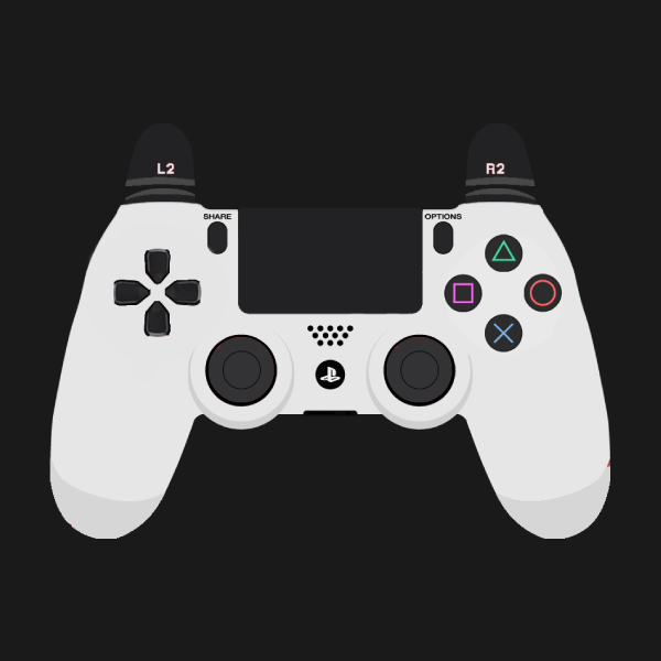 DS4 White Controller